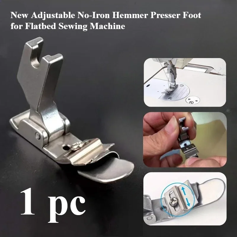 Textile Sewing Machine - Pied presseur réglable sans repassage pour