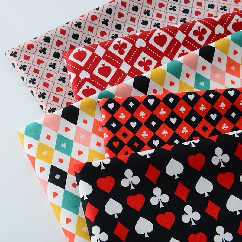 Sewing In Textile - Ins Poker Element coton impression numérique