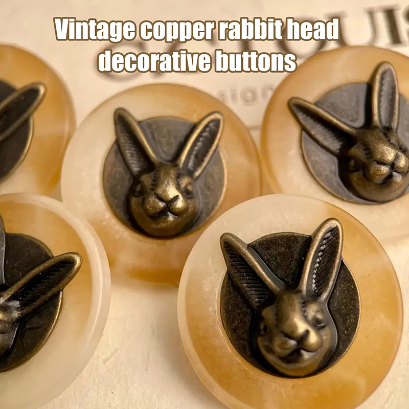 Sewing In Textile - Boutons décoratifs vintage en cuivre en