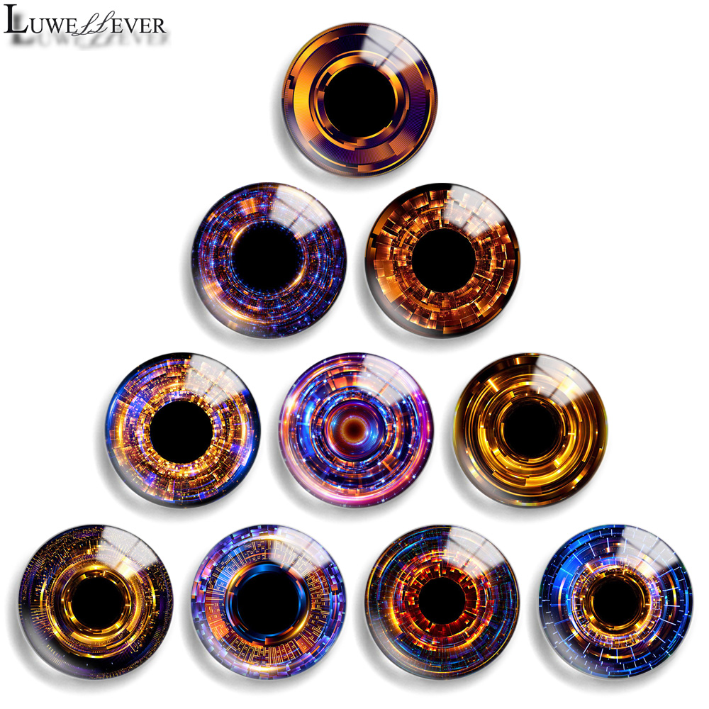 Hook Eye Fastener - Cabochon Rond en Verre pour Fabrication