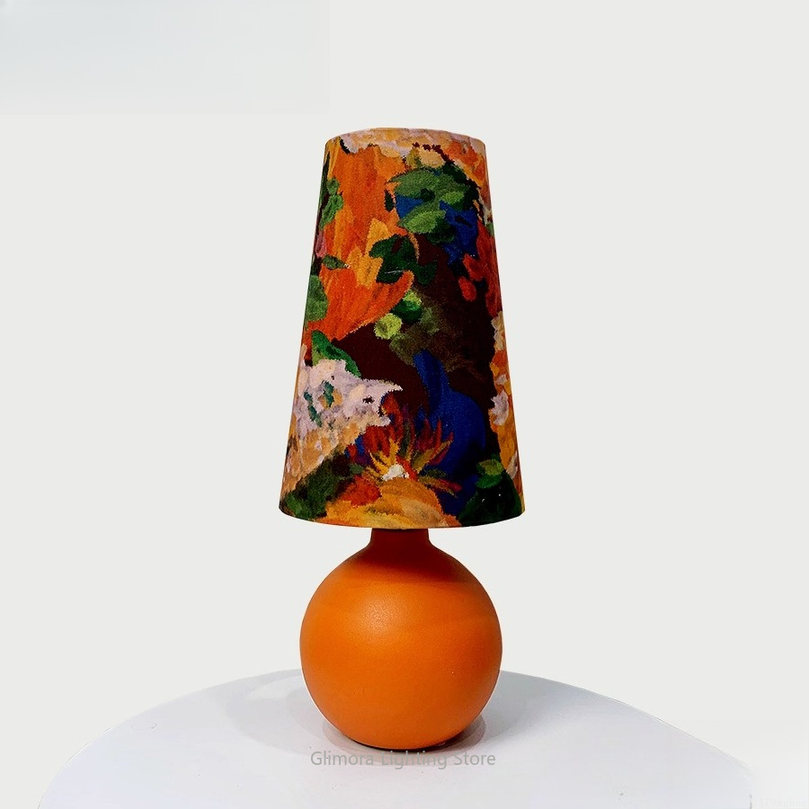 Lampe de table sphère orange : - Century Textile & Sewing Supply avis et prix