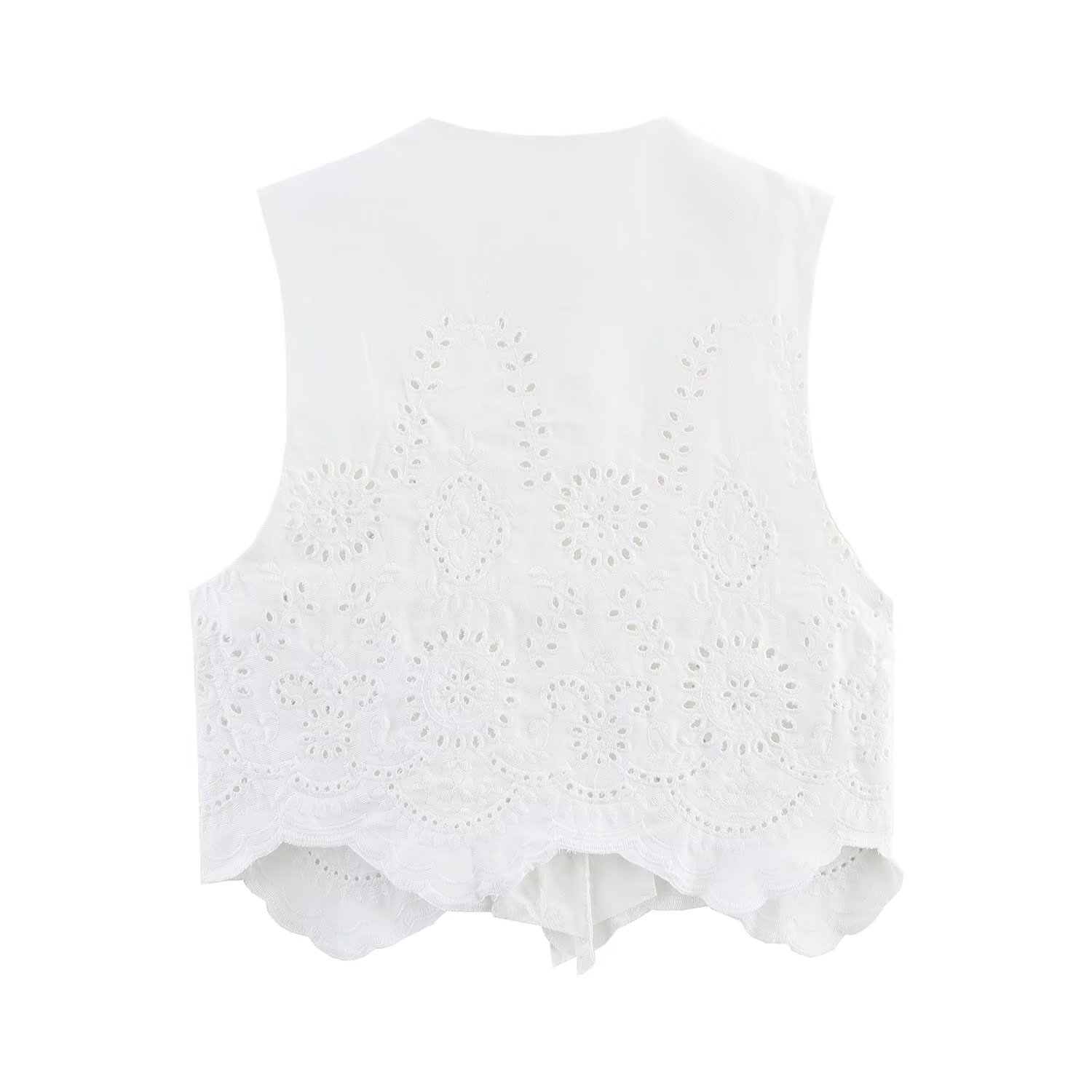 JNLEAOG Débardeur brodé ajouré - Sewing Vest avis et prix