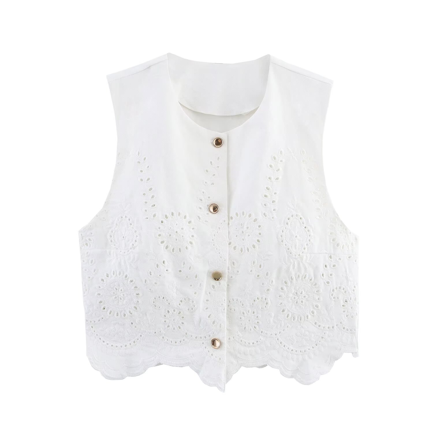 JNLEAOG Débardeur brodé ajouré - Sewing Vest avis et prix