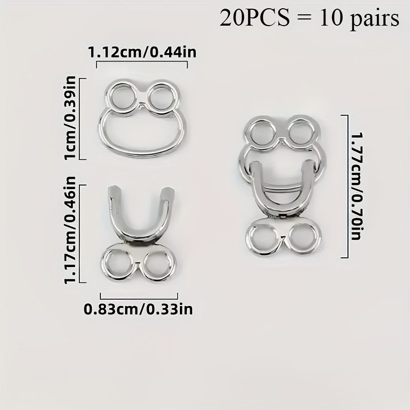 50 ensembles de fermoirs invis - Hook Eye Fastener avis et prix