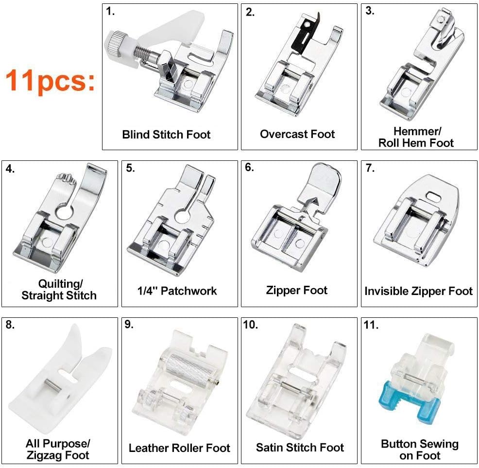 Kit de 11 pieds presseurs - Ki - Textile Sewing Machine avis et prix