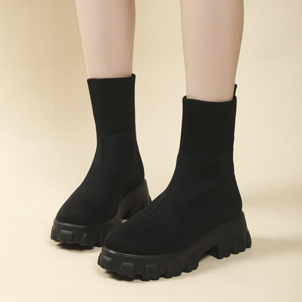 Bottes courtes tricot plate-fo - Sewing Knit avis et prix