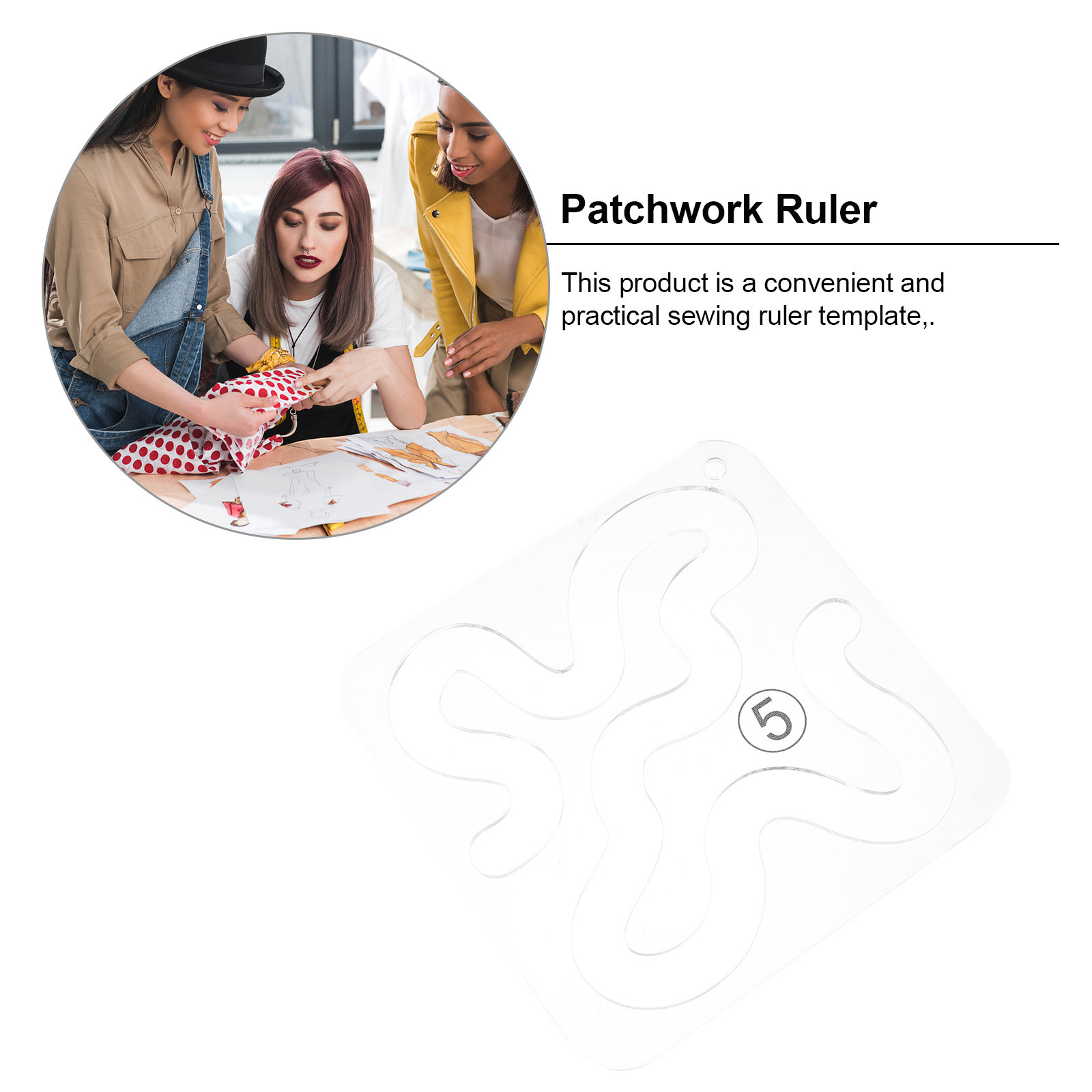 1 pièce de règle de couture tr - Sewing Embroidery Fabric avis et prix