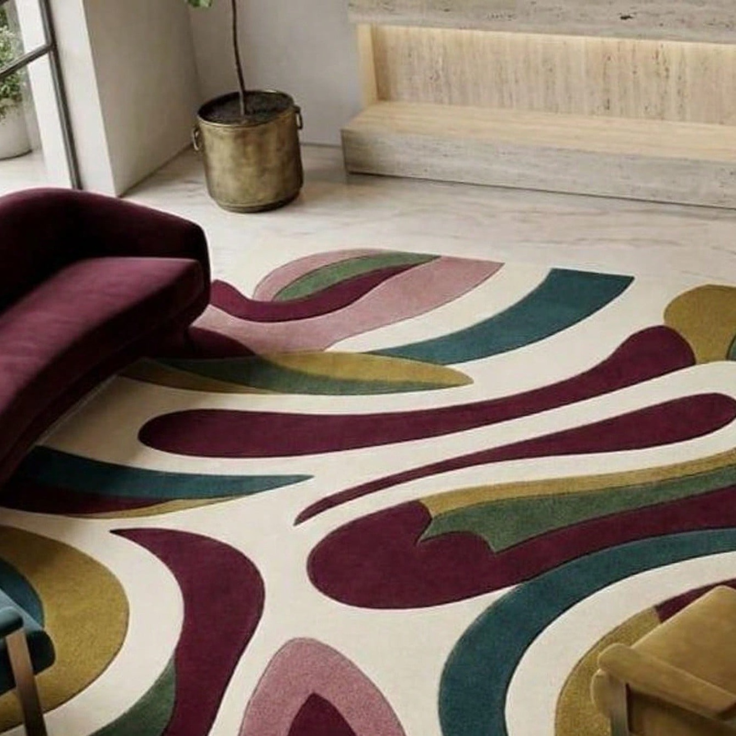 Tapis à motifs abstraits, Tapi - Century Textile & Sewing Supply avis et prix